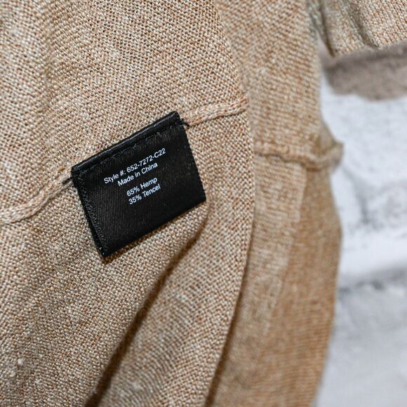 Jenni Kayne Women's Hemp Blend Tee t-shirt in heather camel brown sz M - Picture 9 of 9